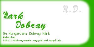 mark dobray business card