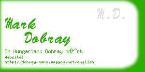 mark dobray business card